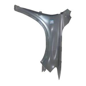 Right front fender of the car